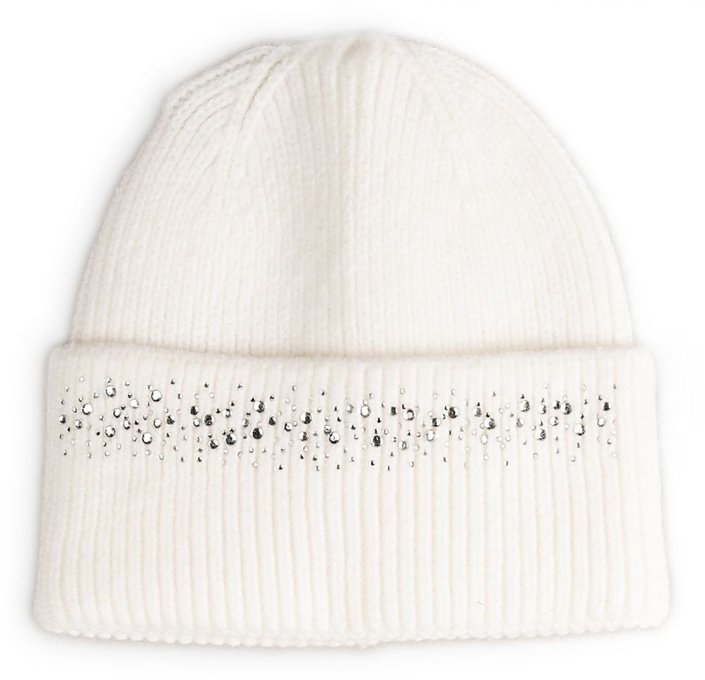 GATE Pletená čiapka s kamienkami