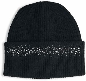 GATE Pletená čiapka s kamienkami