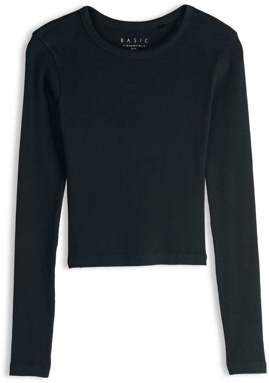 GATE Základné rebrované tričko