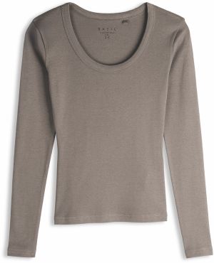 GATE Základné tričko s dlhým rukávom