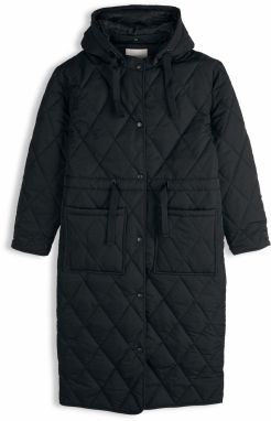 GATE Dámska prešívaná zimná bunda s kapucňou