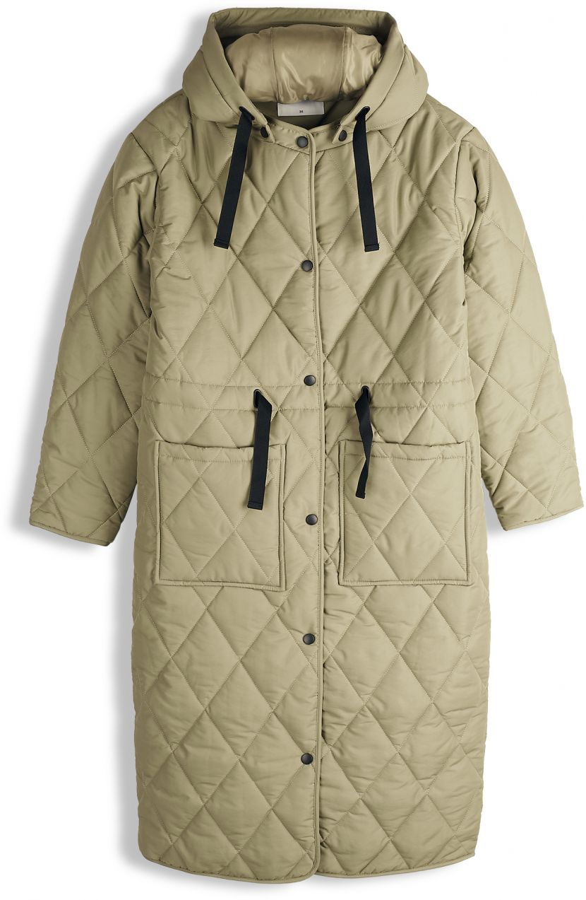 GATE Dámska prešívaná zimná bunda s kapucňou