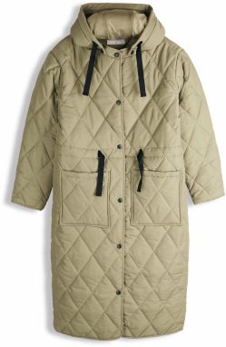 GATE Dámska prešívaná zimná bunda s kapucňou