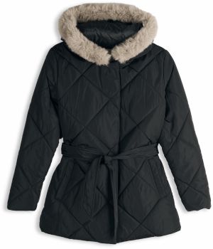 GATE Dámska prešívaná bunda s opaskom