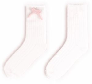 GATE Vysoké ponožky s ozdobnou mašličkou