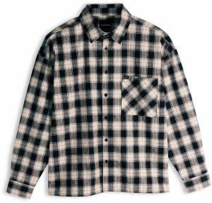 GATE Károvaná flanelová košeľa oversized fit