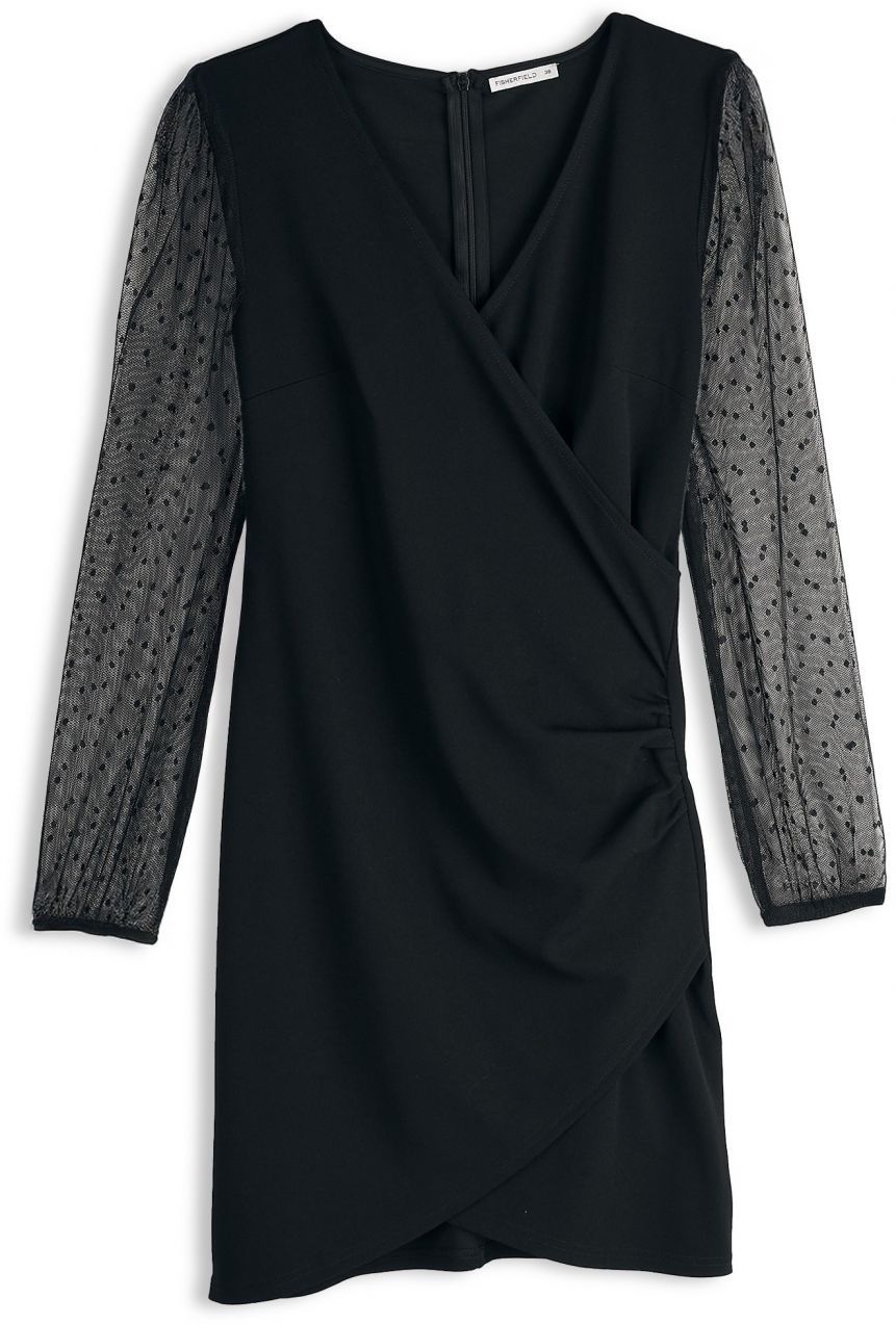 GATE Šaty s véčkovým výstrihom