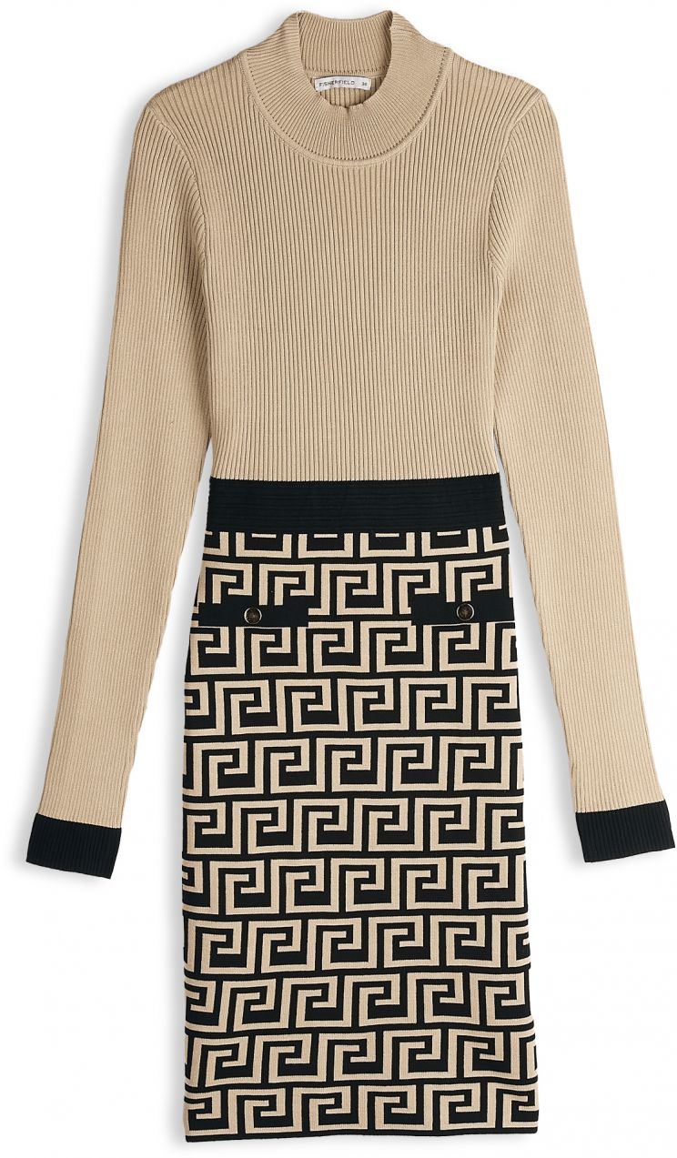 GATE Obtiahnuté pletené šaty