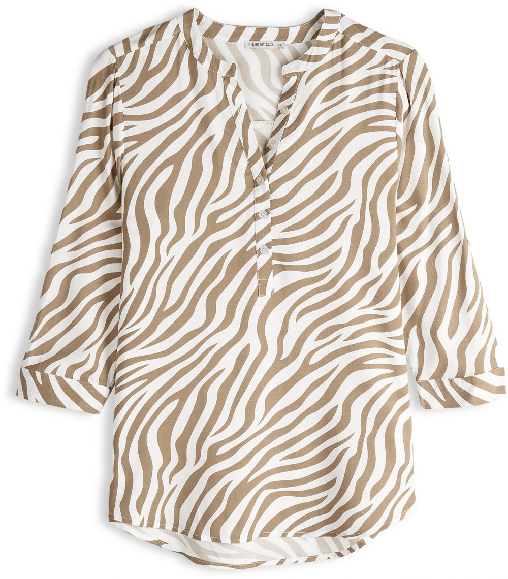 GATE Viskózová blúzka s potlačou