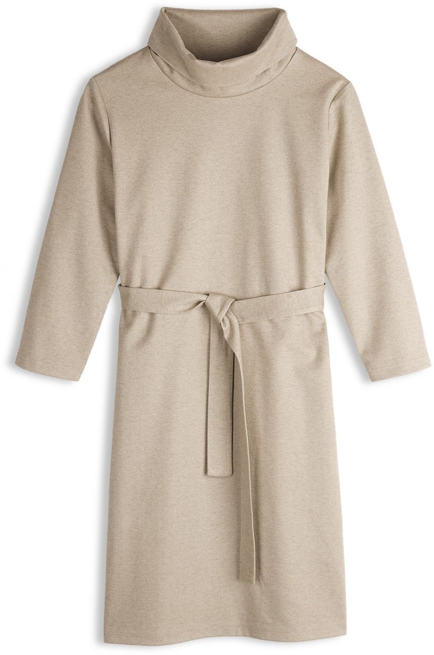 GATE Pletené šaty s opaskom