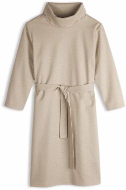 GATE Pletené šaty s opaskom