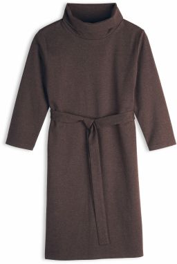 GATE Pletené šaty s opaskom
