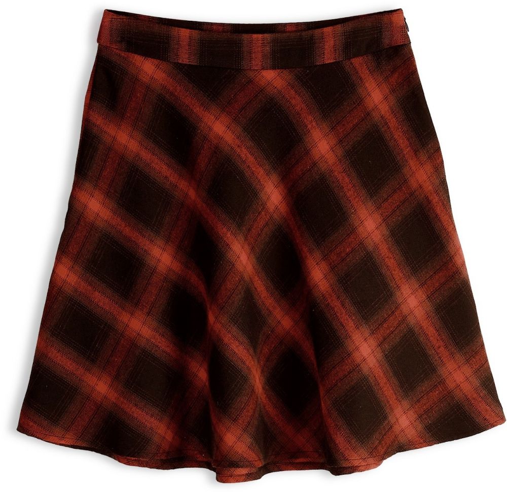 GATE Károvaná mini sukňa