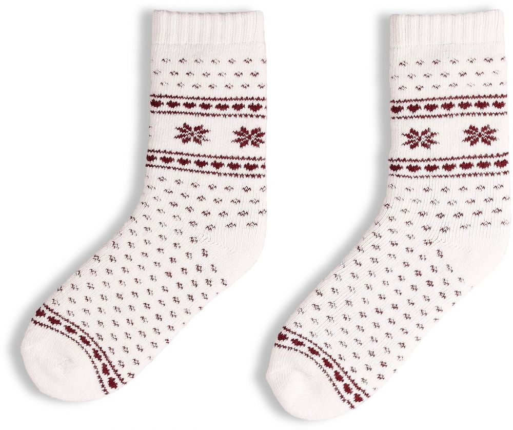 GATE Vysoké vzorované ponožky s prímesou vlny