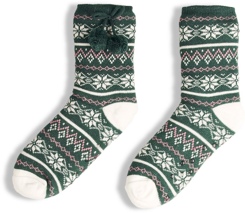 GATE Vysoké vzorované hrejivé ponožky