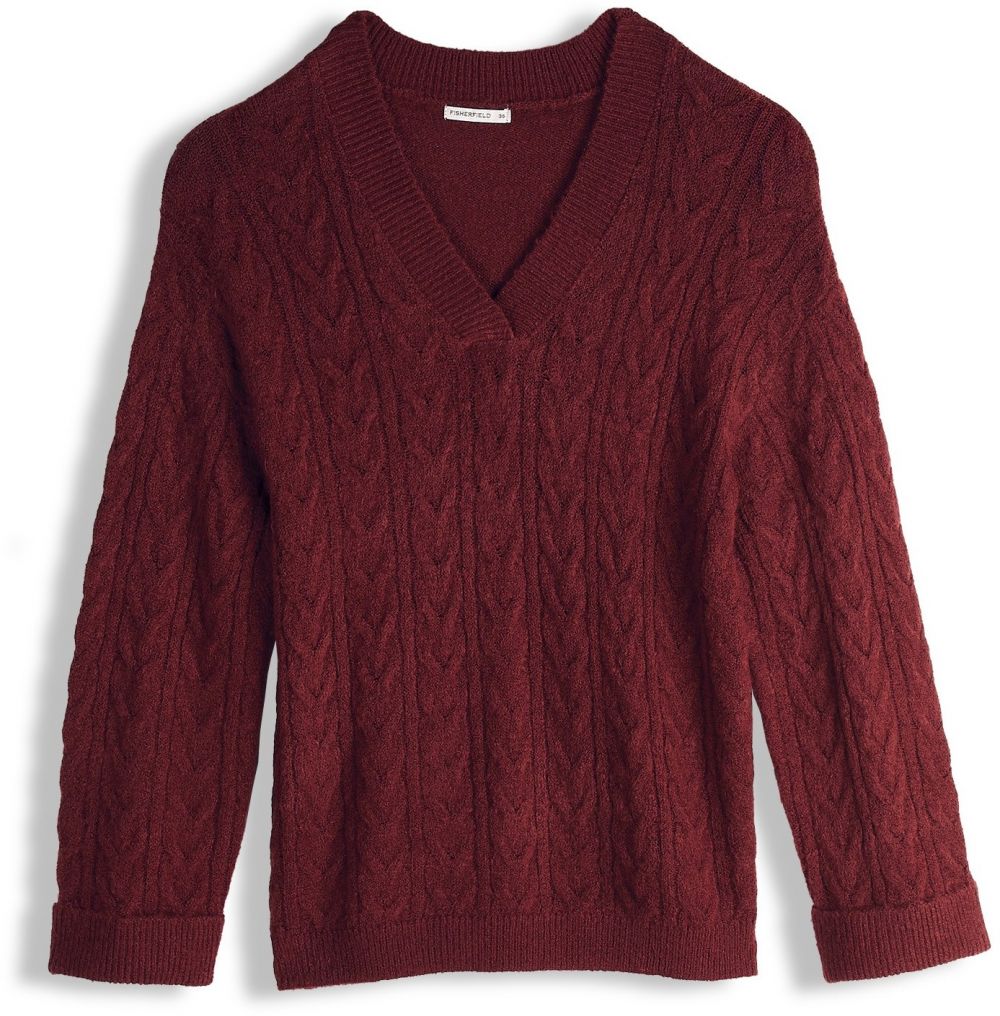 GATE Pulóver so zapletaným vzorom