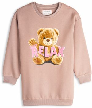 GATE Predĺžená mikina s potlačou