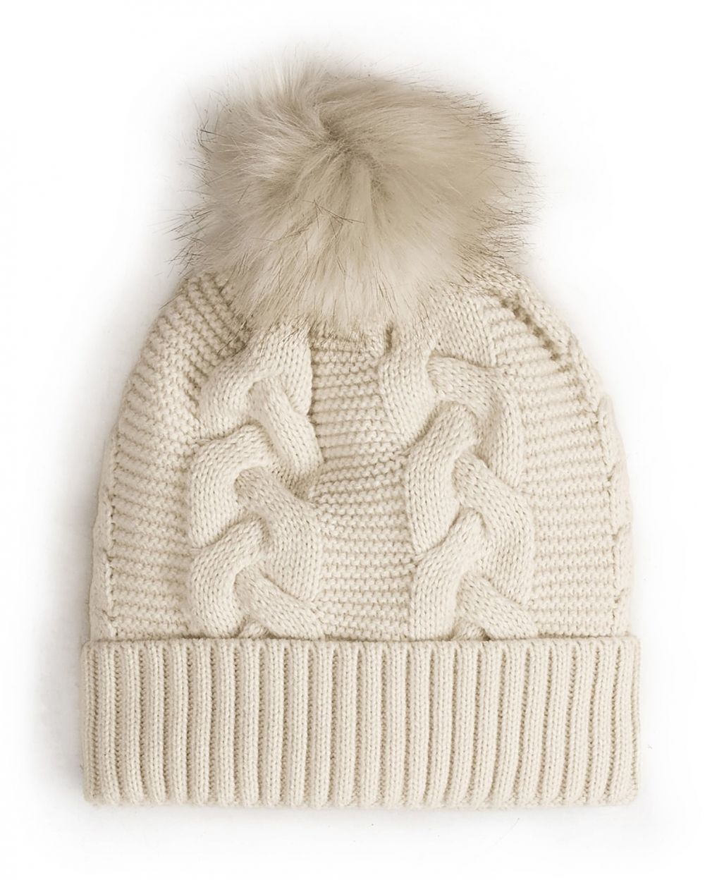 GATE Pletená čiapka s brmbolcom