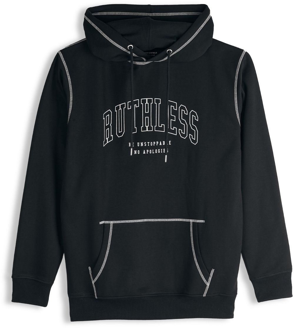 GATE Mikina s nápisom a kontrastným šitím