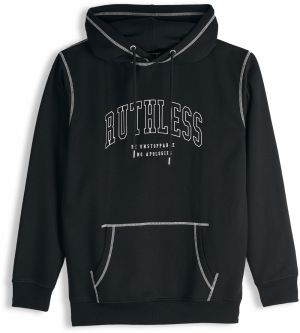 GATE Mikina s nápisom a kontrastným šitím