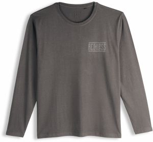 GATE Bavlnené tričko s vystúpeným nápisom