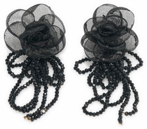 GATE Náušnice v tvare kvietku s ozdobnými korálkami