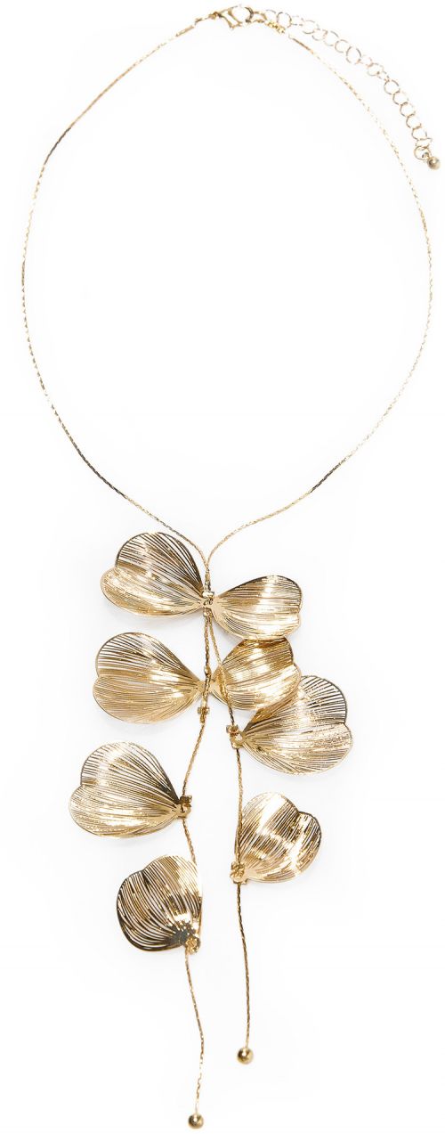 GATE Dlhý zdobený kovový náhrdelník