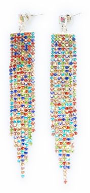 GATE Dlhé visiace kamienkové náušnice