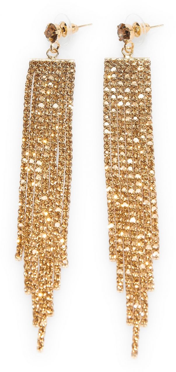 GATE Dlhé visiace kamienkové náušnice