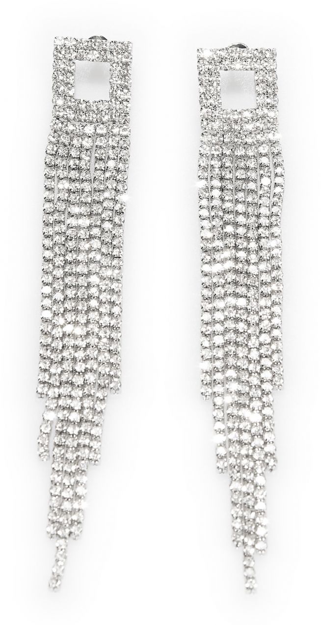 GATE Dlhé kamienkové náušnice