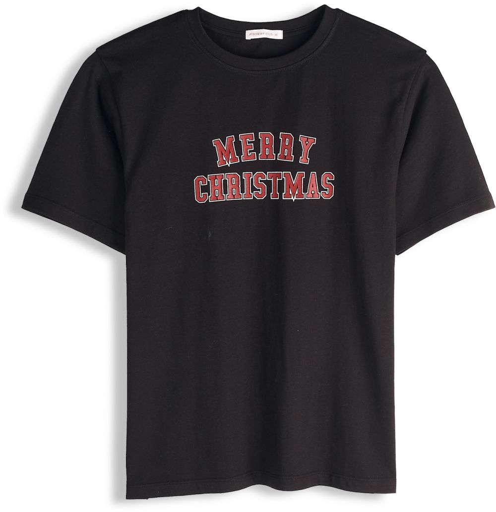 GATE Bavlnené tričko s vianočnou potlačou