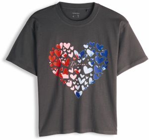 GATE Nadrozmerné tričko s potlačou