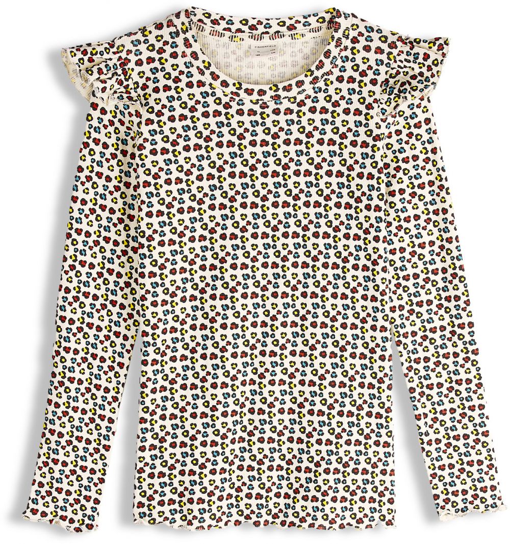 GATE Rebrované tričko s potlačou