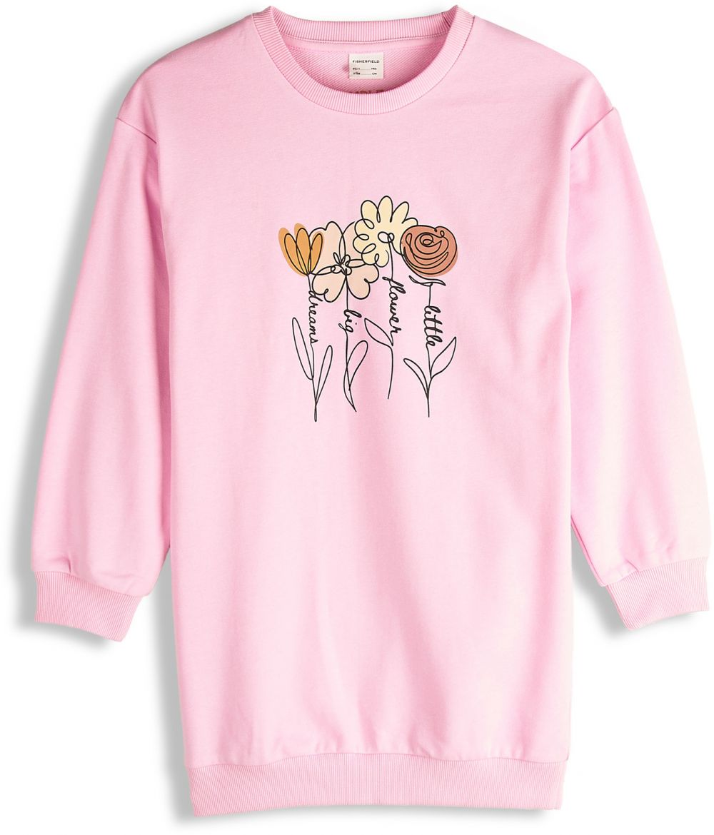 GATE Predĺžená mikina s potlačou