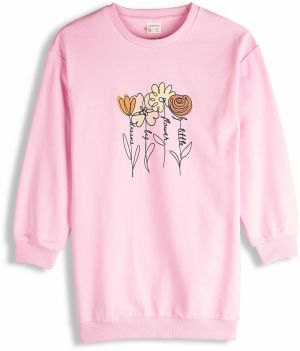 GATE Predĺžená mikina s potlačou