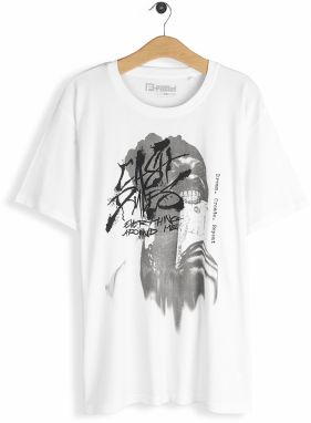 GATE Bavlnené tričko s potlačou