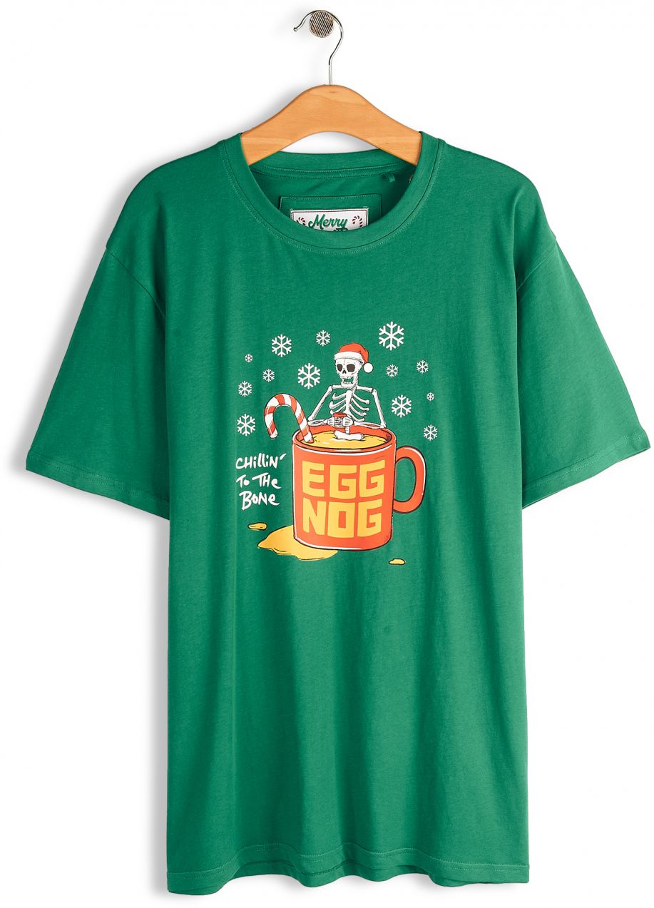 GATE Bavlnené tričko s vianočnou potlačou