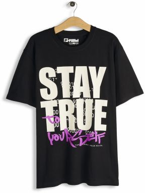 GATE Bavlnené tričko s nápisom