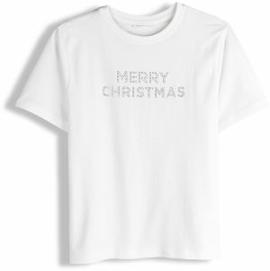 GATE Bavlnené tričko s vianočnou aplikáciou