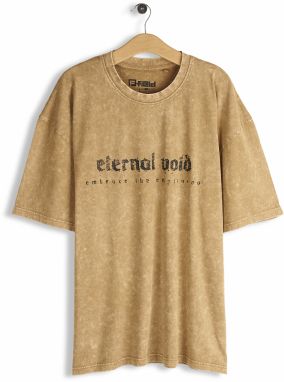 GATE Tričko s potlačou a vyblednutým efektom