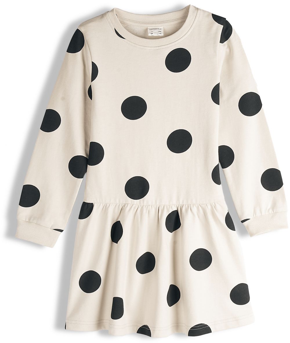 GATE Mikinové bodkované šaty