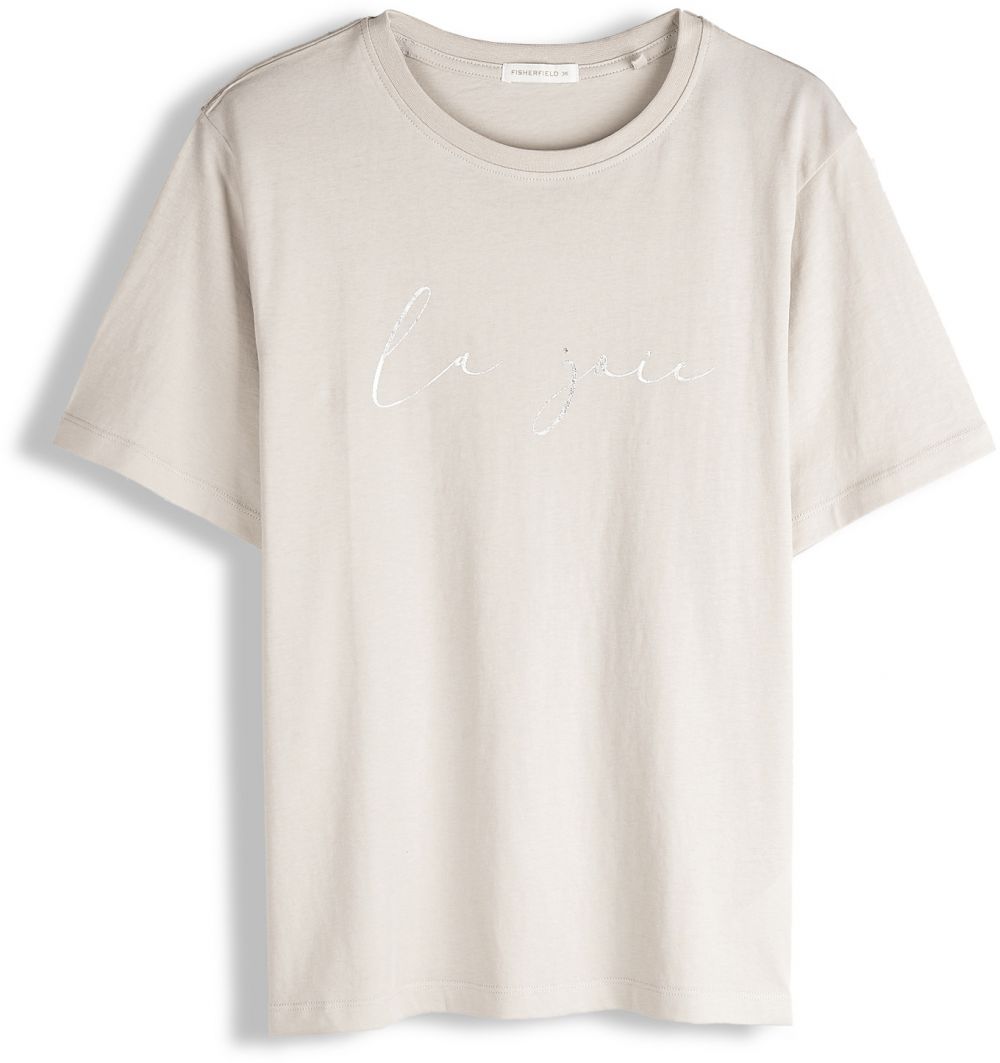 GATE Bavlnené tričko s lesklým nápisom