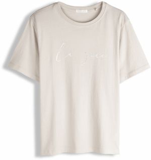 GATE Bavlnené tričko s lesklým nápisom