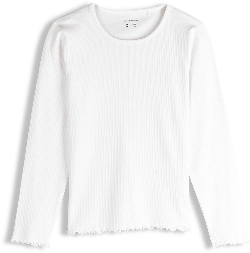 GATE Rebrované bavlnené tričko