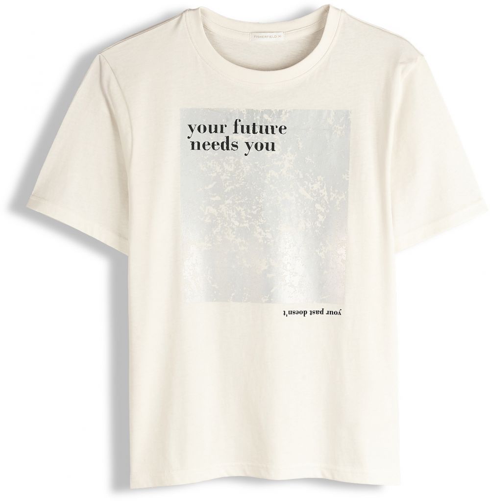 GATE Bavlnené tričko s lesklou potlačou