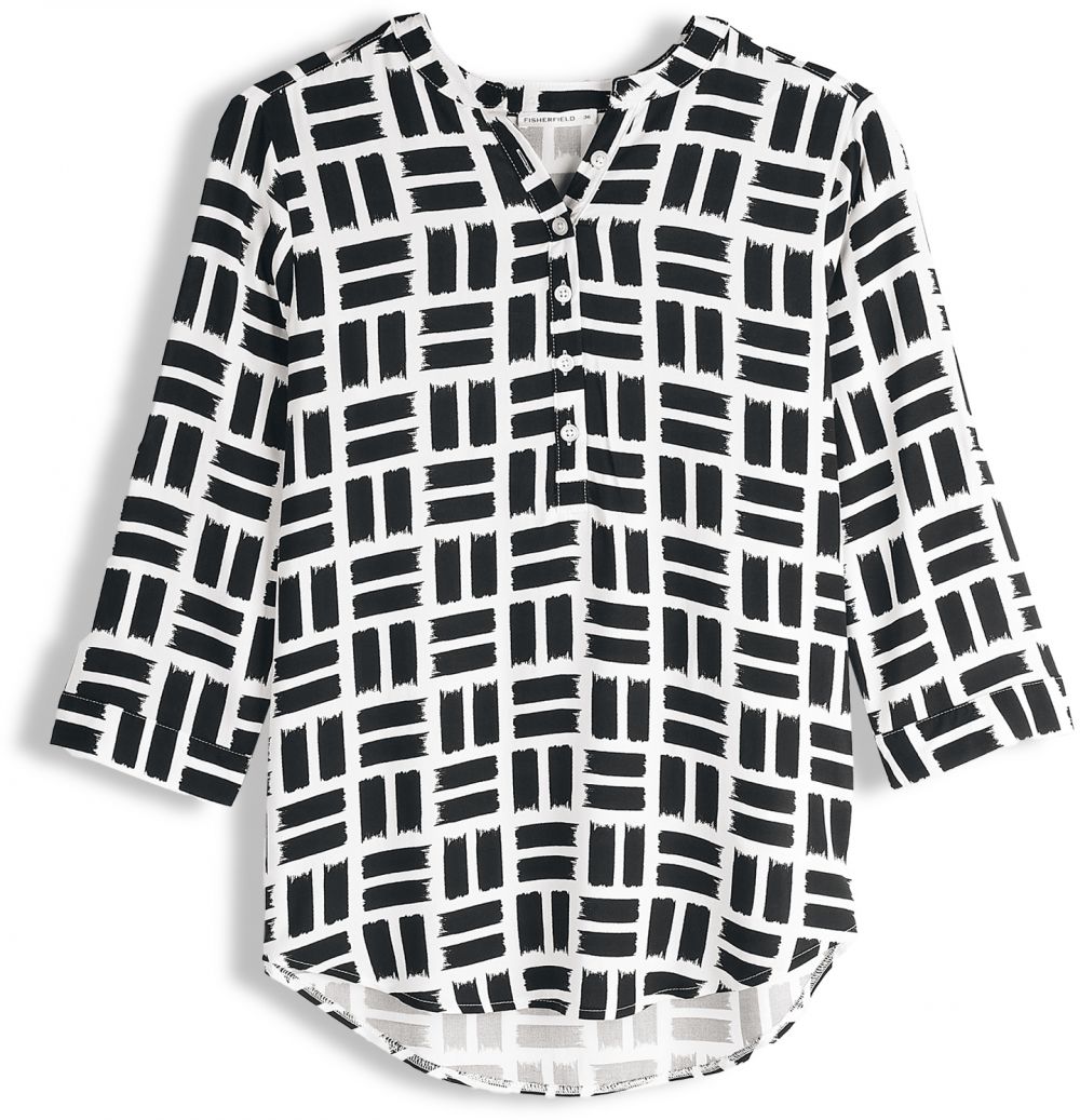 GATE Viskózová blúzka s potlačou