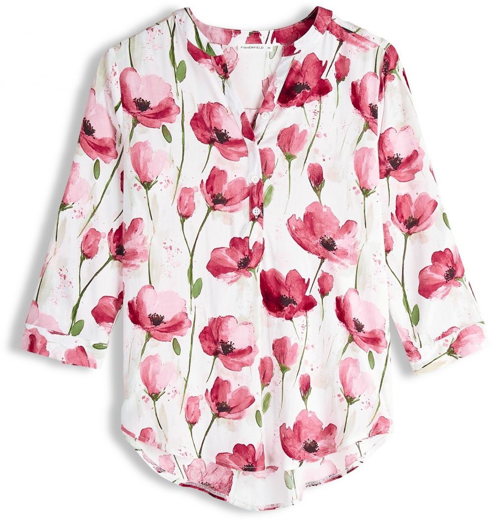 GATE Viskózová blúzka s potlačou