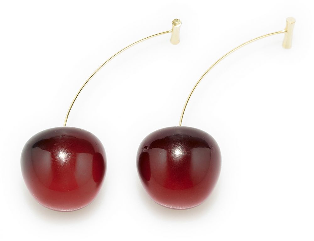 GATE Náušnice v tvare čerešne