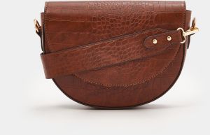 Sinsay - Kabelka v štýle saddle bag - Hnědá