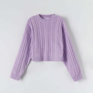 Sinsay - Sveter s ozdobným vzorom - Purpurová
